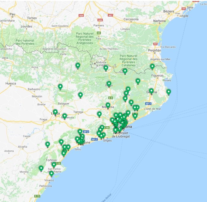 Un mapa mostrarà la qualitat de l'aire a temps real a Catalunya