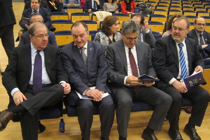 Herrera antes de participar en el acto sobre la UVA. 16/03/2018