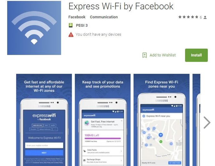 Express Wi-Fi de Facebook