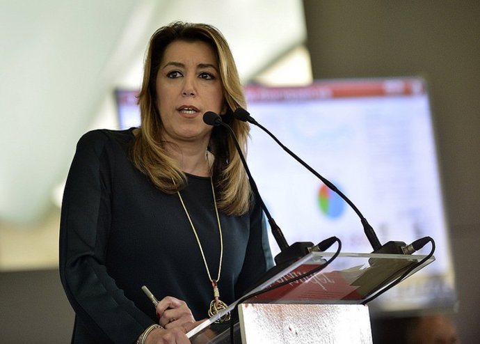 Susana Díaz durante su intervención