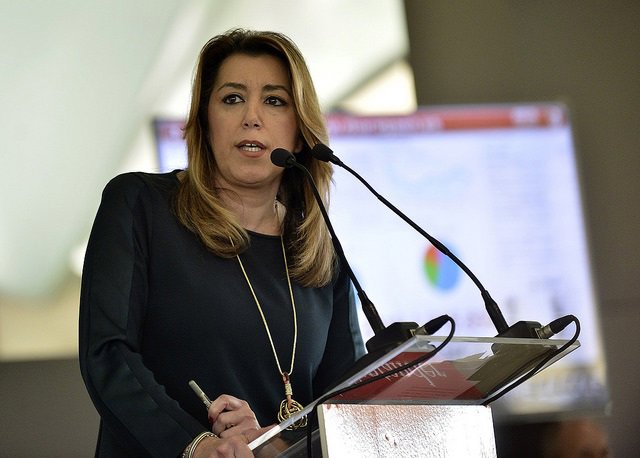 Susana Díaz durante su intervención