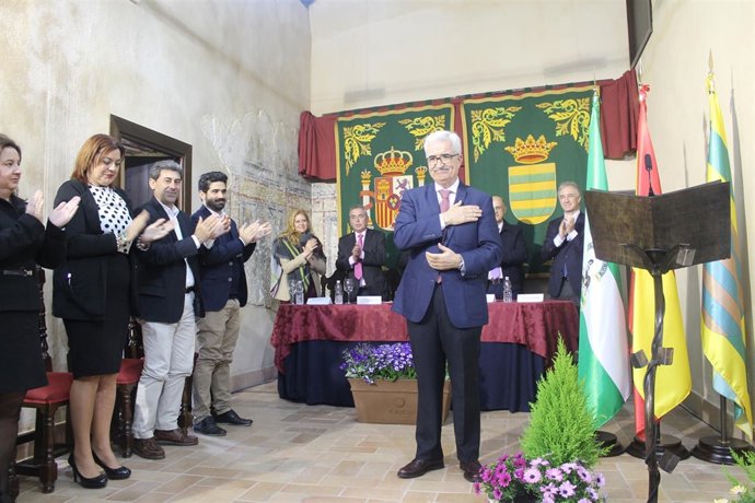 El vicepresidente de la Junta, Manuel Jiménez Barrios, en Bornos