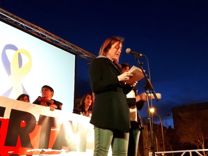 La integrant de la Junta d'Òmnium Clàudia Pujol