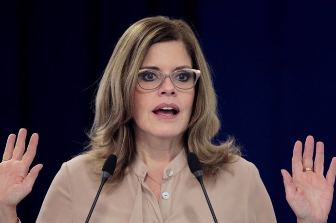 La primera ministra peruana Mercedes Aráoz