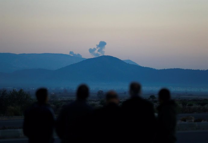 Bombardeo turco en Afrin, Siria