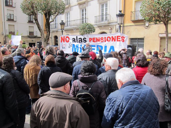 Concentración Coordinadora Rioja por la defensa de las pensiones 