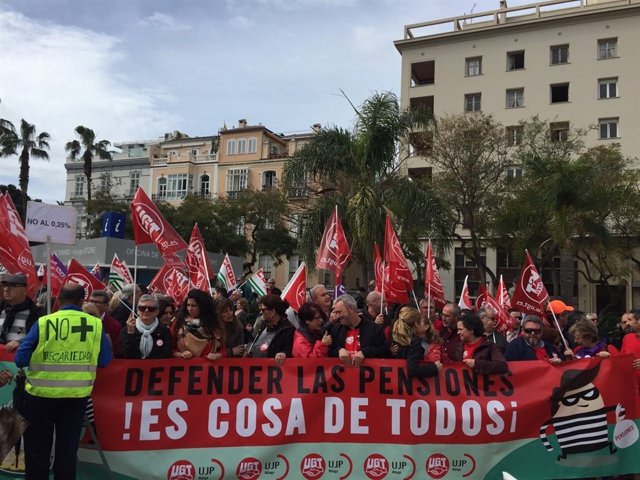 Manifestación pensionistas málaga