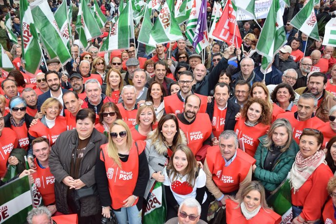 PSOE manifestación pensionistas Málaga