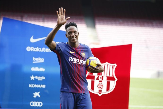 Yerry Mina Barcelona presentación