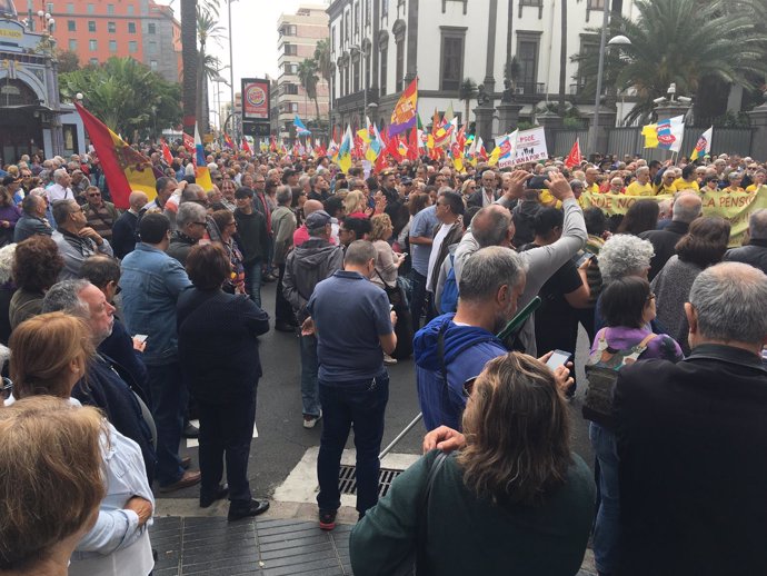 Manifestación en Las Palmas de Gran Canaria