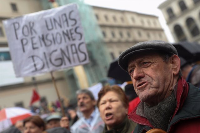 Manifestación en Madrid por unas pensiones dignas