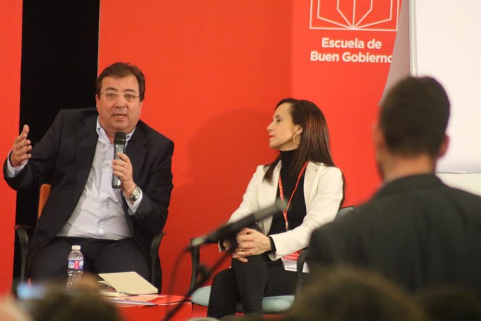 Fernández Vara interviene en la Escuela de Buen Gobierno del PSOE