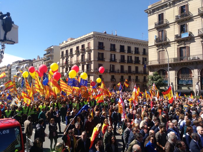 Manifestació d'aquest diumenge de SCC a Barcelona 