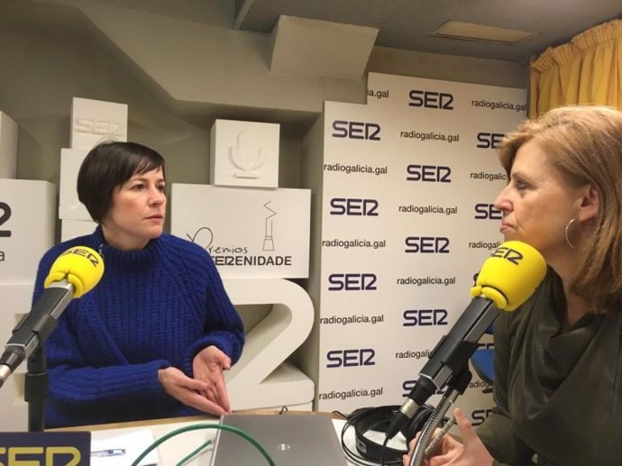 Ana Pontón, en entrevista en Radio Galicia