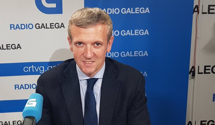Alfonso Rueda en la Radio Galega