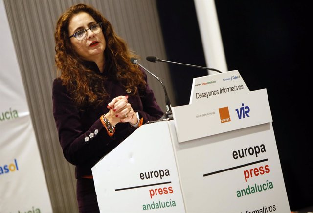María Jesús Montero, en los Desayunos de Europa Press Andalucía