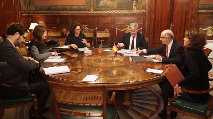 Armengol y Cladera en la última reunión con Montoro (archivo)