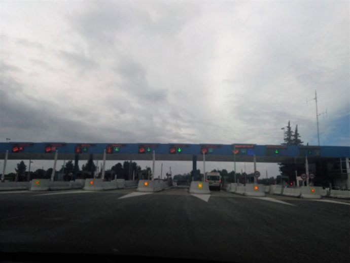 Peaje de Las Cabezas, en autopista Sevilla-Cádiz