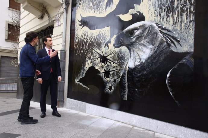 Mural en el espacio 'Aretxaga-Miribilla' en Bilbao