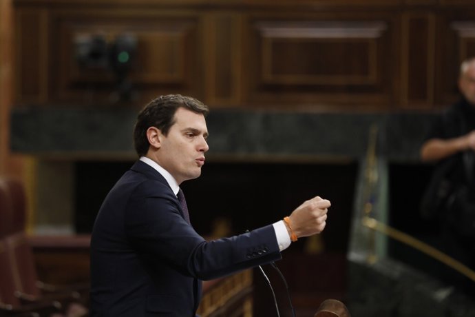 Albert Rivera intervé en el ple del Congrés sobre les pensions
