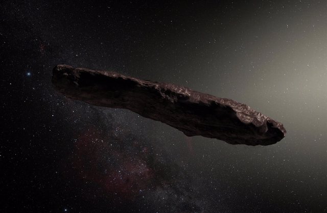 Recreación artística de Oumuamua