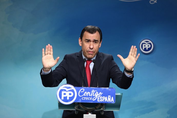 Rueda de prensa del coordinador general del PP, Fernando Martínez Maillo