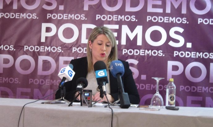 La secretaria de Podemos Galicia, Carmen Santos