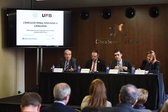 J.Lanaspa (Fund.Caixa) A.Calderó (S.Penits.) J.J.Naveira (Cicac) E.Zapater (UAB)