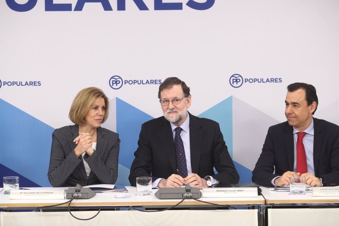 Cospedal, Rajoy y Fernando Martínez Maillo en el Comité Ejecutivo del PP