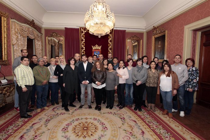Recepción del Ayuntamiento de Pamplona al Foro de la Diversidad Cultural