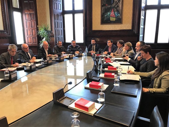 Reunió de l'Mesa  del Parlament