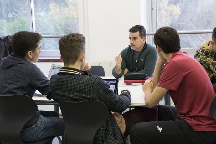 Formació impartida per un voluntari de Nestlé
