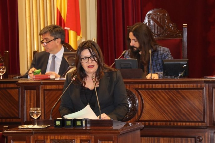La diputada del PP María José Ribas defiende la propuesta del PP sobre familia