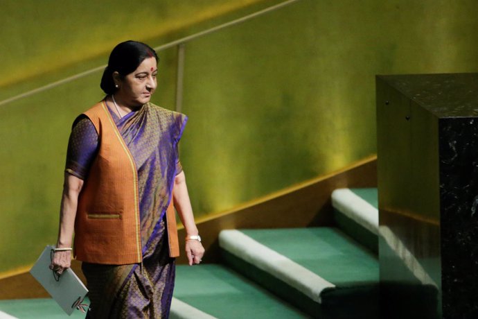 Ministra de Asuntos Exteriores india Sushma Swaraj