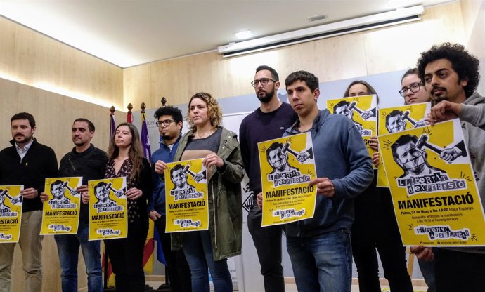 Cort Informa Sobre Su Apoyo A Valtonyc En Palma. 19 De Marzo