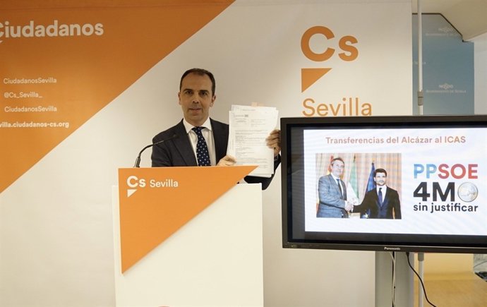 El portavoz de Cs en el Ayuntamiento de Sevilla, Javier Millán