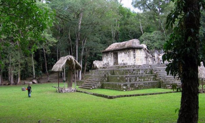 Ruinas de Ceibal (Guatemala) donde se encontraron restos de perros