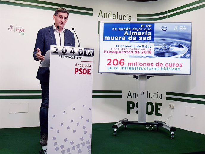 Sánchez Teruel (PSOE), en rueda de prensa