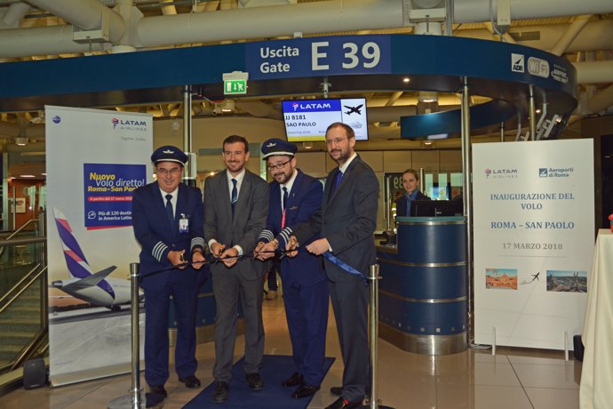LATAM Airlines estrena su nueva ruta Roma-Sao Paulo