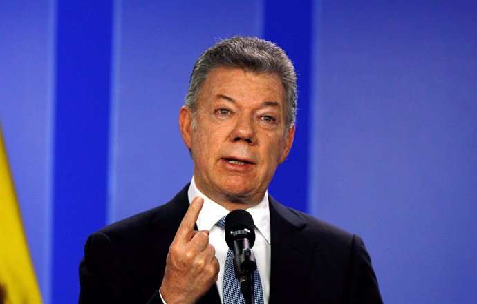 El presidente de Colombia, Juan Manuel Santos