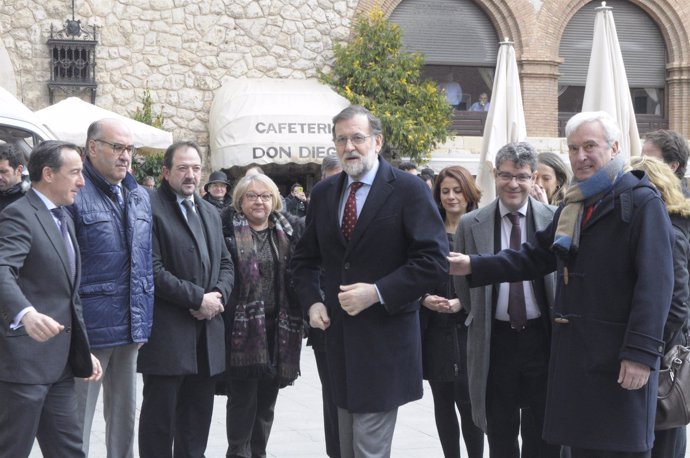 Mariano Rajoy, hoy en la ciudad de Teruel