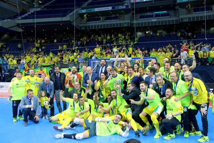 El Jaén, paraíso interior Fútbol Sala celebra su segunda Copa de España