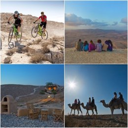 Imágenes de turistas en Israel