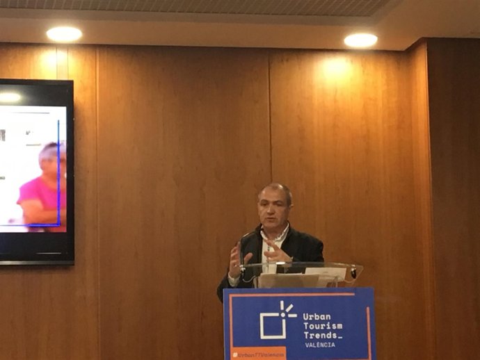 El presidente de la Fundación Turismo Valencia, Antonio Bernabé, en UTT Valencia