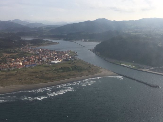 Desembocadura del Nalón en Asturias