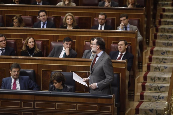 Rajoy interviene en la sesión de control al Gobierno en el Congreso