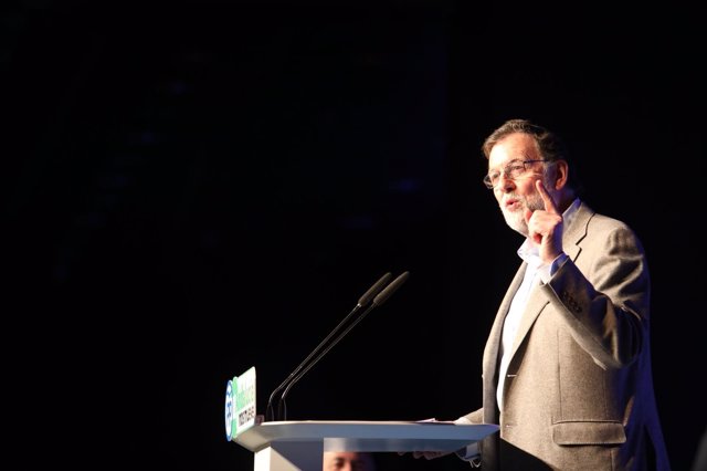 El presidente del Gobierno, Mariano Rajoy, en un acto en Marbella