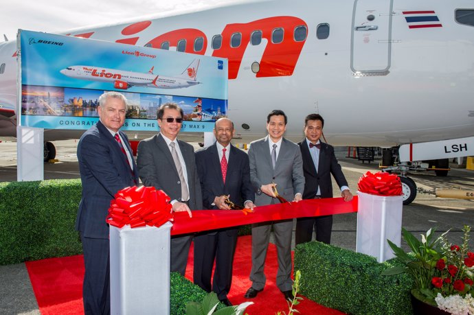 Entrega del primer 737 MAX 9 a Thai Lion Air