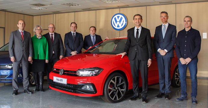 Responsables de la planta de Volkswagen Navarra