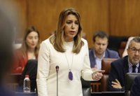Susana Díaz afirma que el Gobierno de Madrid no es un “ejemplo” ni un "máster en nada” para Andalucía